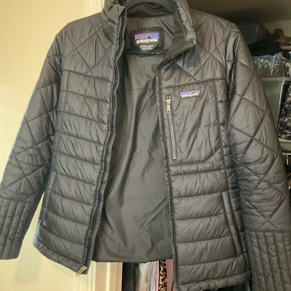 Patagonia black down jacket